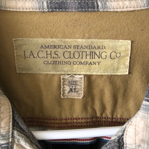 Men’s J.A.C.H.S American Standard Plaid button - Picture 2 of 3